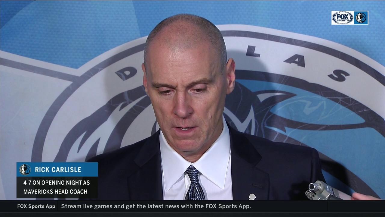 Rick Carlisle on Mavs loss to open the season
