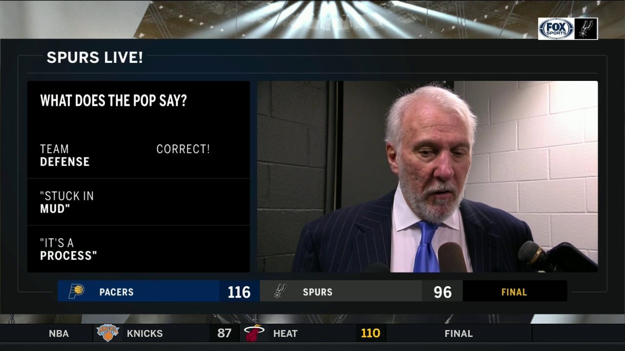 Gregg Popovich: 'We're defensively challenged'
