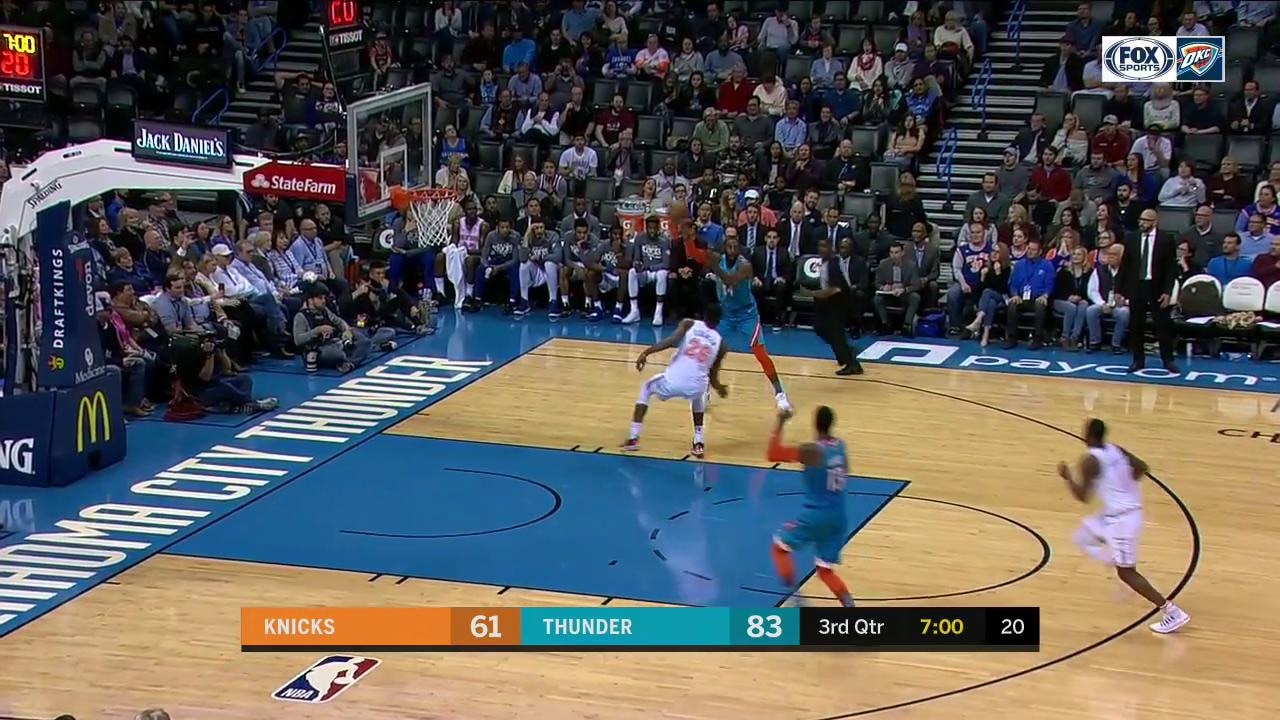 HIGHLIGHTS: Paul George goes and gets the LOB for the DUNK