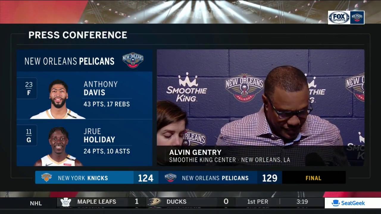 Alvin Gentry: 'Everybody had their moments'