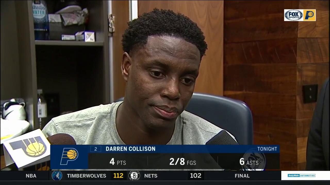 Collison on back-to-back losses: 'It's just a tough stretch'