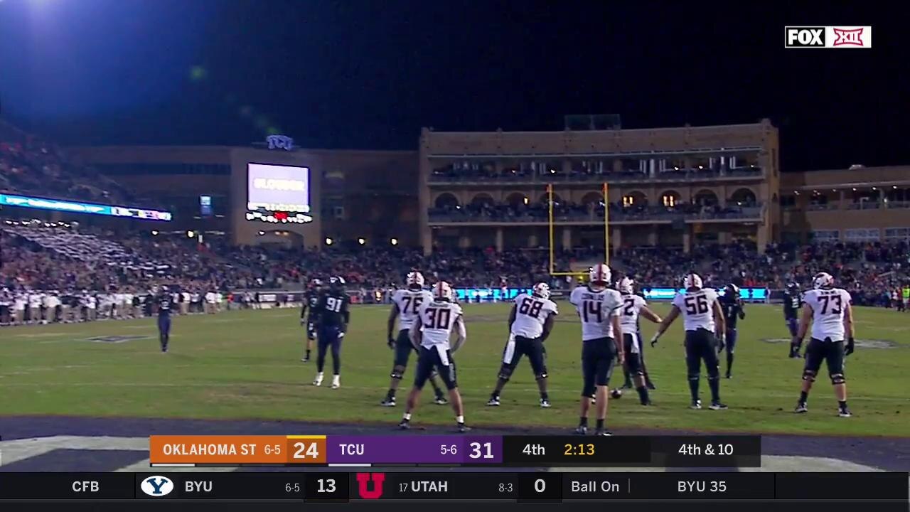 WATCH: Horned Frog Defense comes up big with a stop
