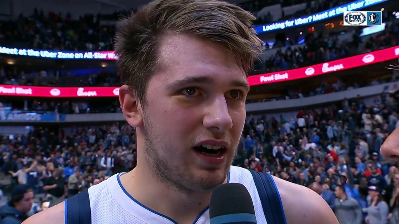 Luka Doncic steps off the court after that 11-0 run vs. Rockets