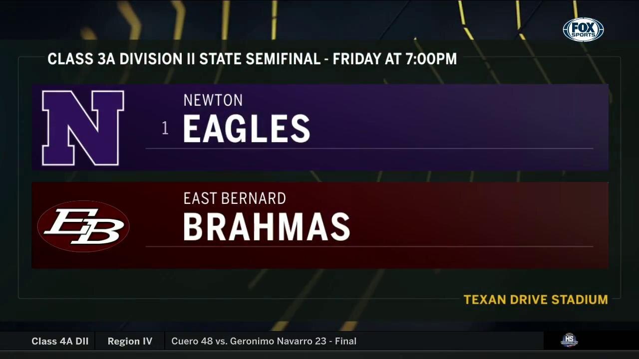 Newton/East Bernard Set for Semis | High School Scoreboard Live