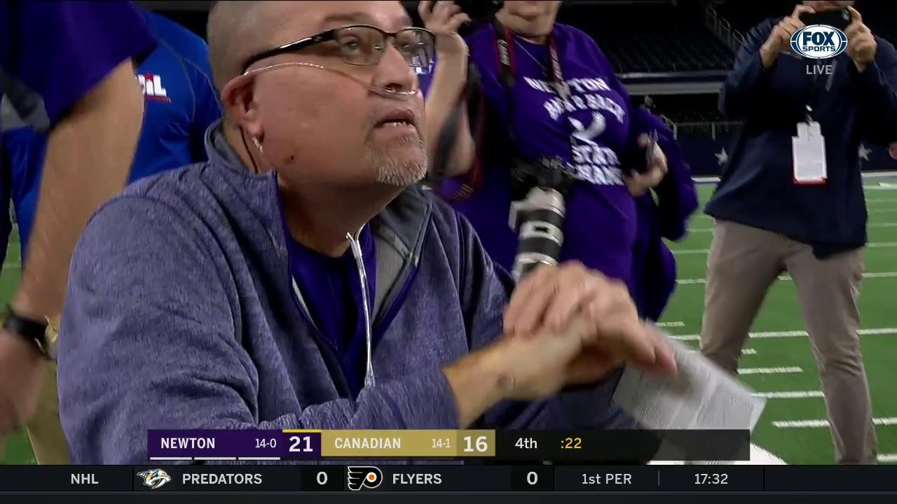 Coach W.T. Johnston Shares Emotional Moment after Newton's Win | UIL Texas State Football Championships