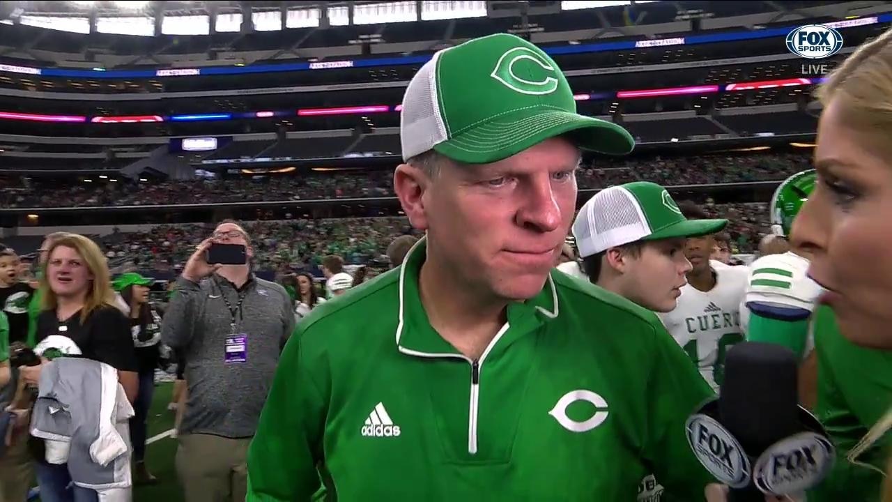 Cuero Head Coach Travis Reeve: '31 years...the drought is over in Cuero, Texas' | UIL Texas State Football Championships