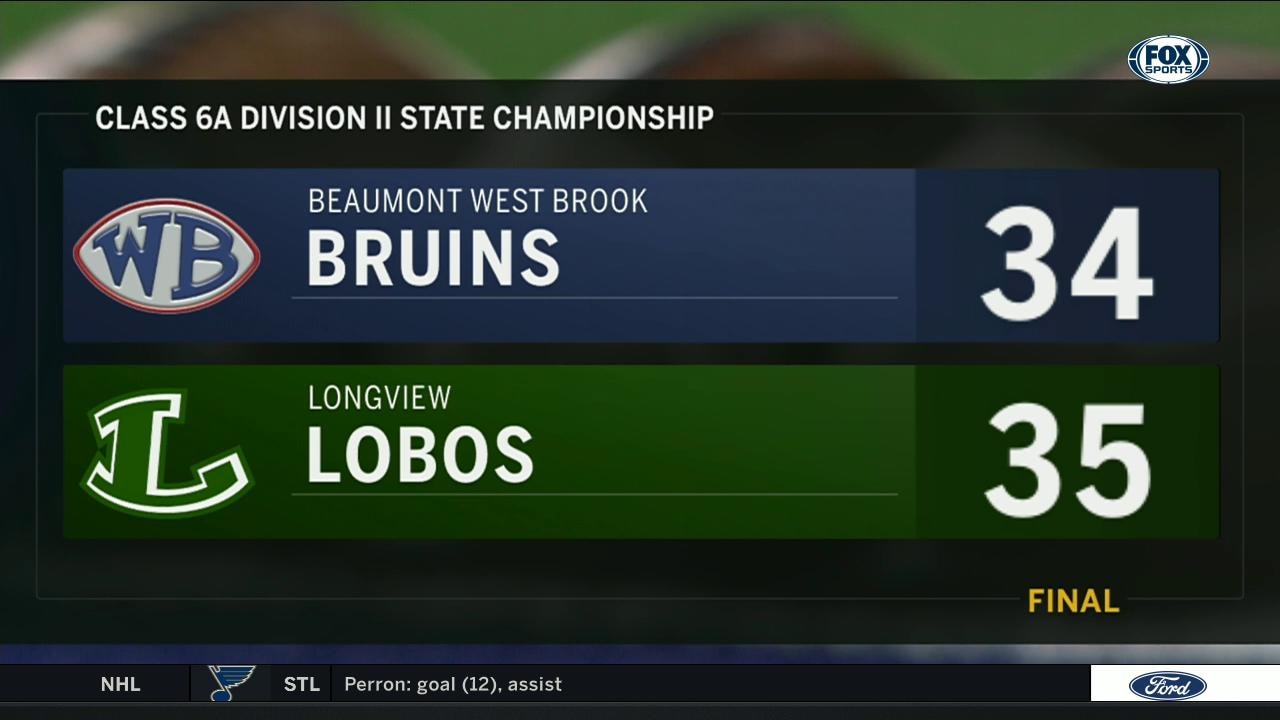 WATCH: Longview Lobos defeat West Brook for 6A Div. II Title | UIL Texas State Football Championships