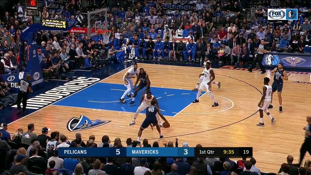 HIGHLIGHTS: DeAndre Jordan posts up Anthony Davis