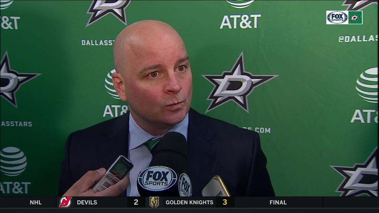 Jim Montgomery: 'It's one of our better road games of the year'