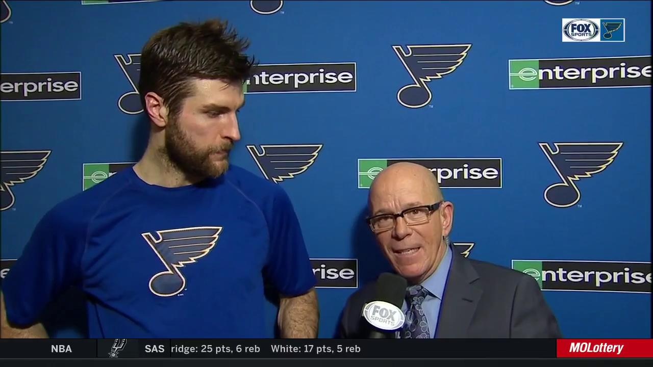 Pietrangelo on Binnington: 'He was impressive in his first game'