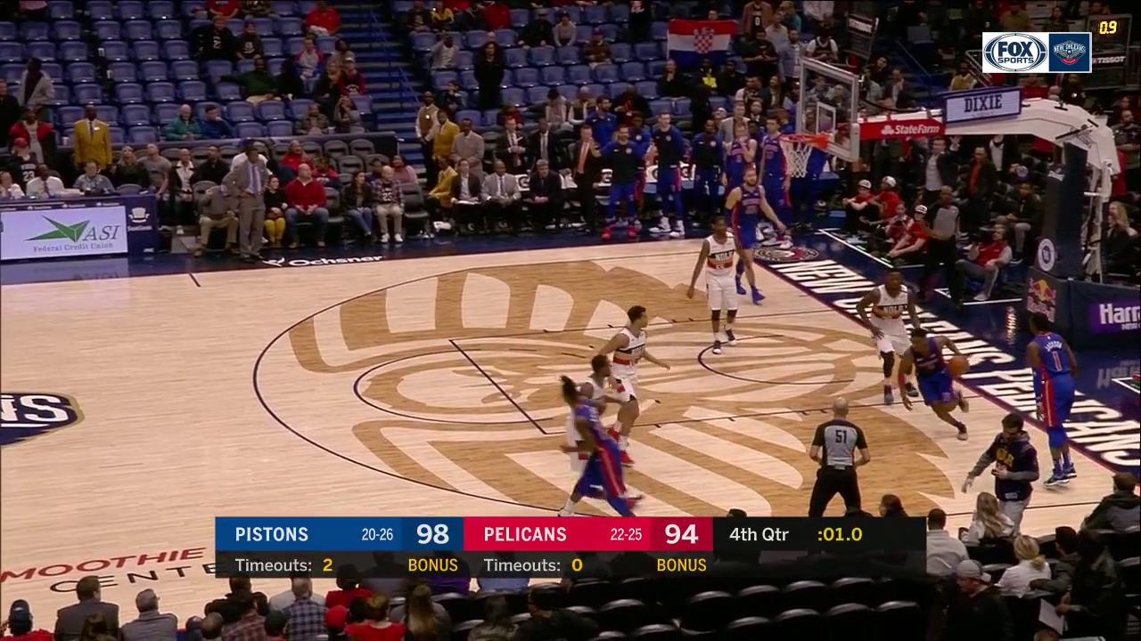 New Orleans Pelicans fall 98-94 to the Detroits Pistons