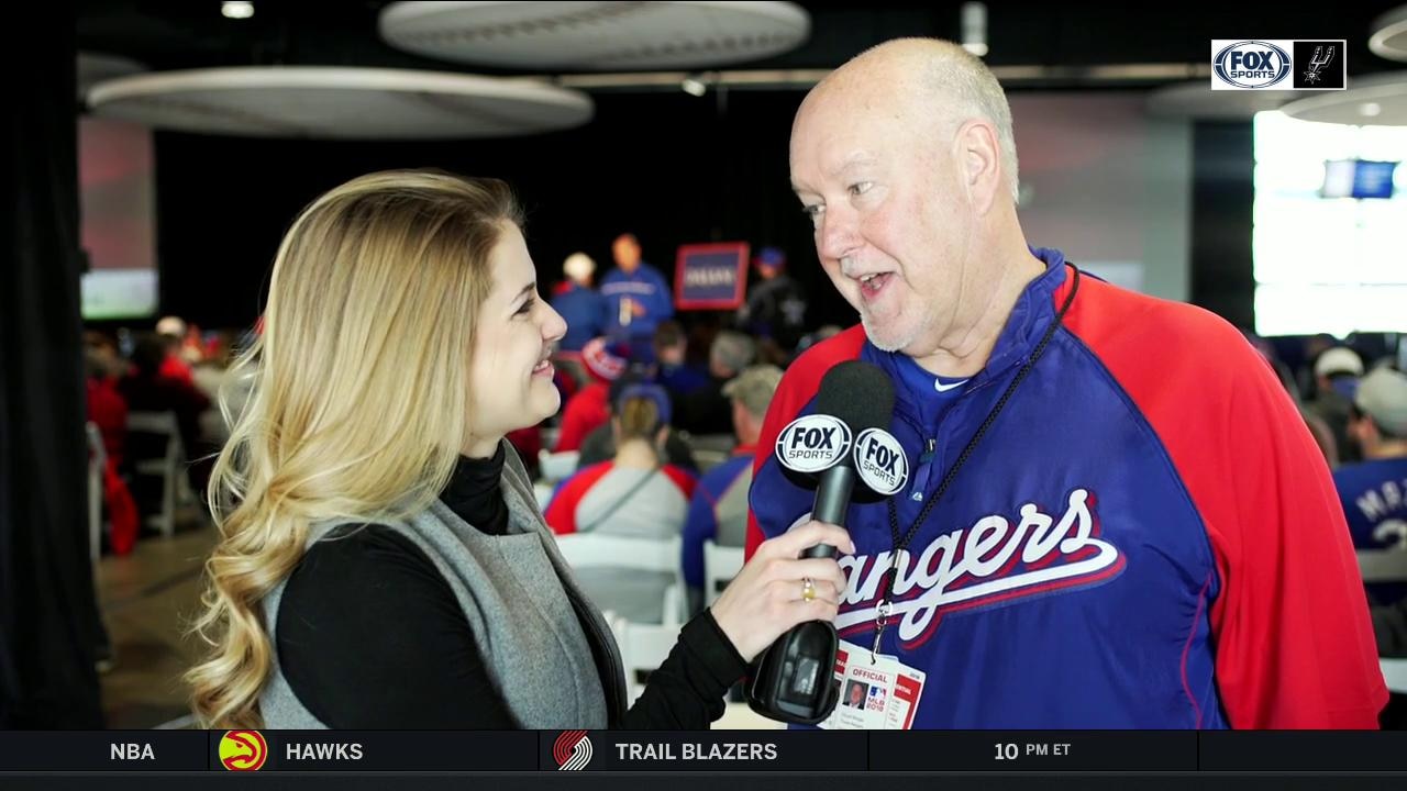 Chuck Morgan at Texas Rangers Fan Fest | Texas Rangers Winter Caravan
