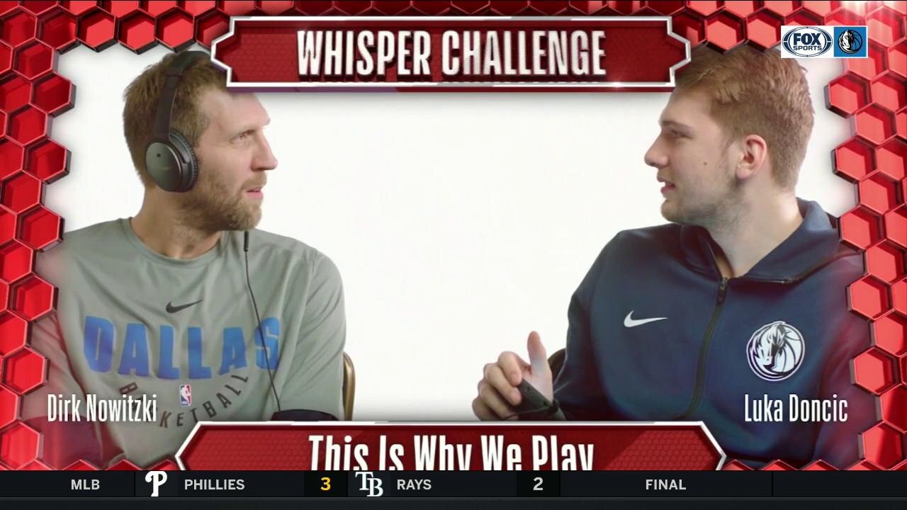 Whisper Challenge with Dirk and Luka | Mavs Live