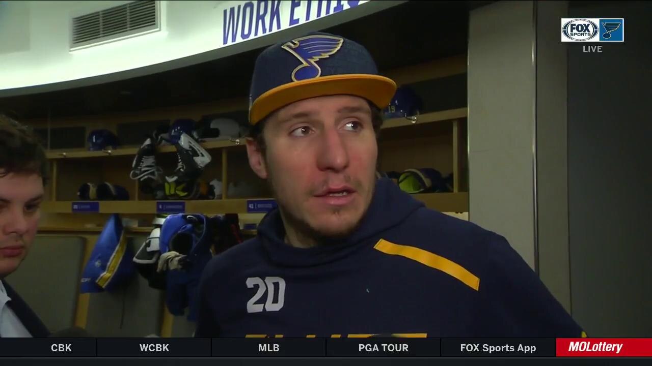 Steen on Blues battling against flu-like symptoms before game against Bruins