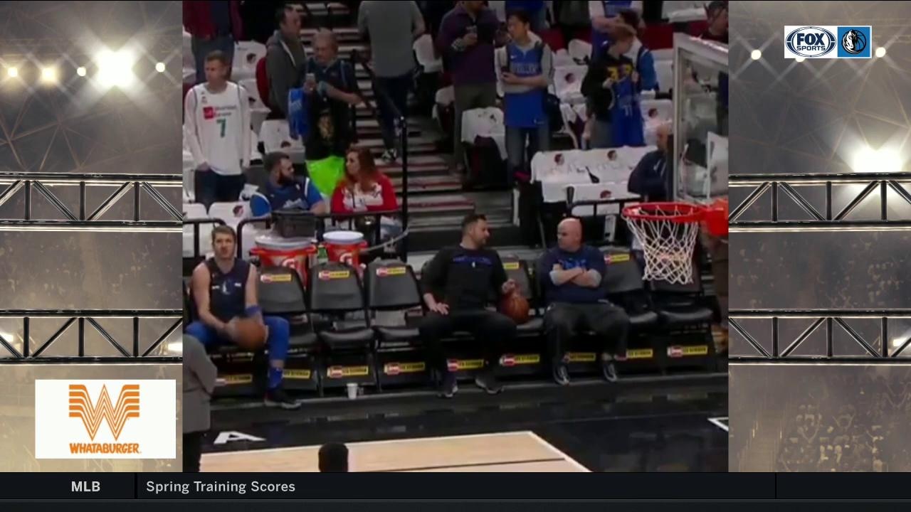 Luka Wild Shot, Warming Up before the Game | Mavs Live