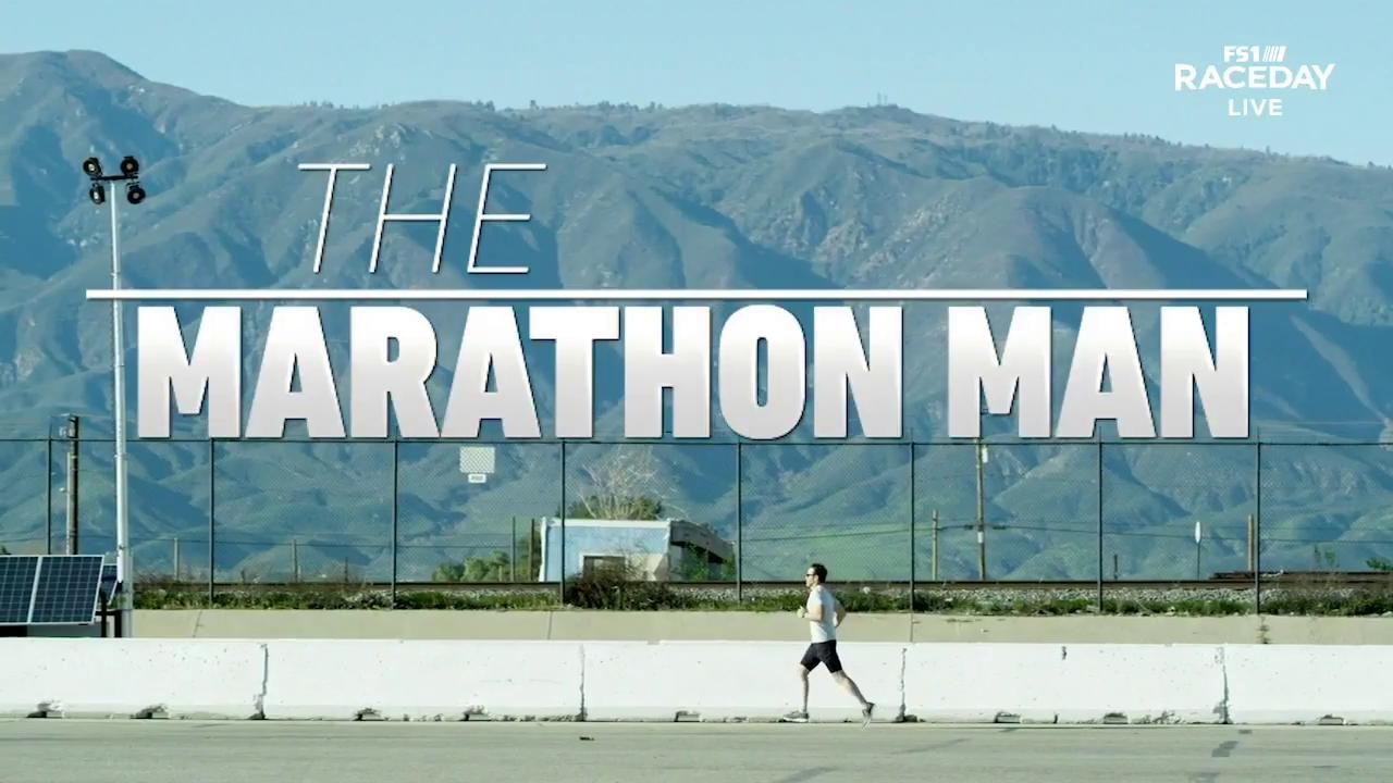 7-time NASCAR champion Jimmie Johnson prepares for the 2019 Boston Marathon