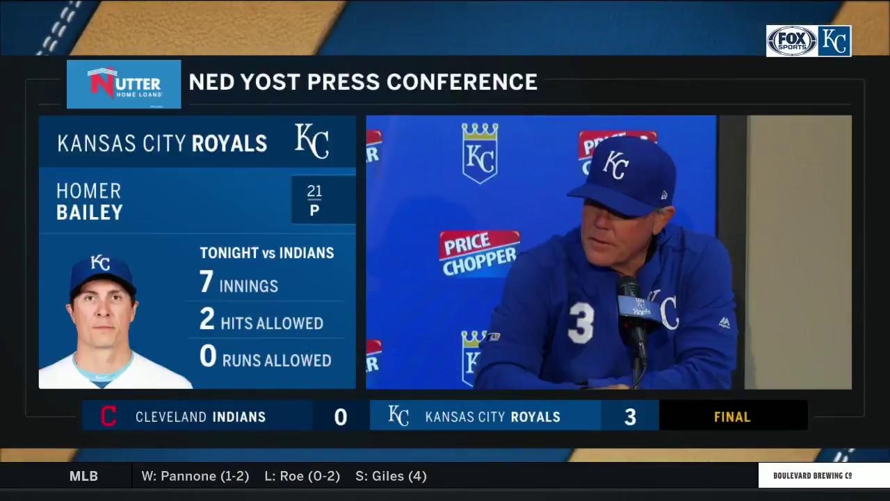 Yost: Bailey commanded fastball 'all night long'