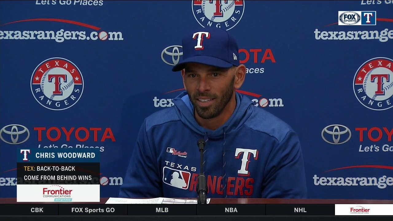 Chris Woodward on Rangers second straight comeback win | Rangers Live