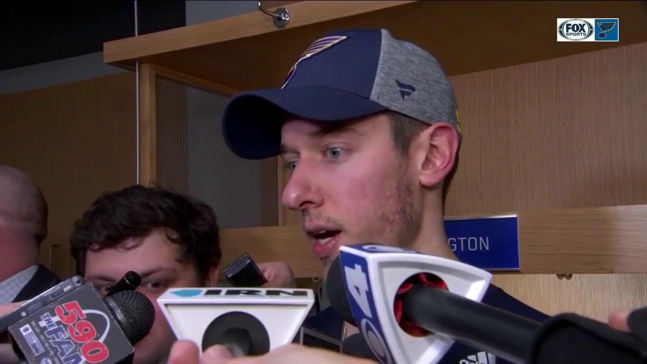'Good job, boys': Binnington reacts to the Blues' Game 7 2OT game-winner