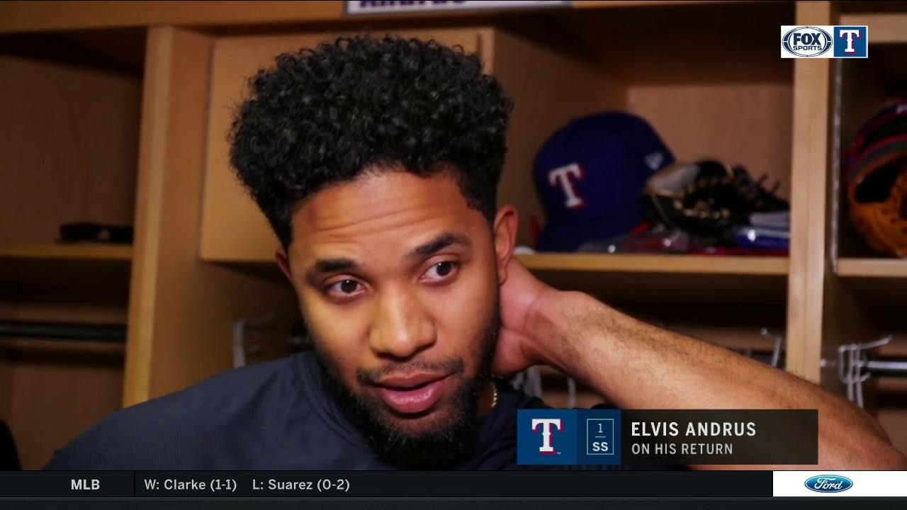 Elvis Andrus talks about coming back from injury | Rangers Live