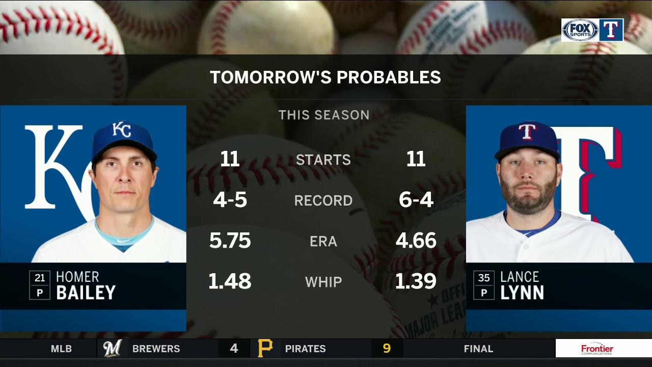 Saturday's Probables: Texas vs. Kansas City | Rangers Live