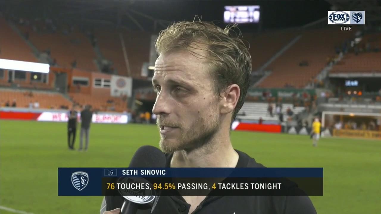 Sinovic: 'Great effort, solid performance' in 1-1 draw with Houston