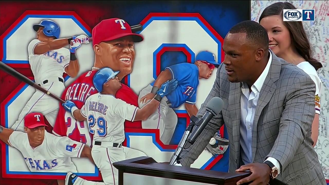 Adrian Beltre Retirement Speech | Adrian Beltre Retirement Ceremony