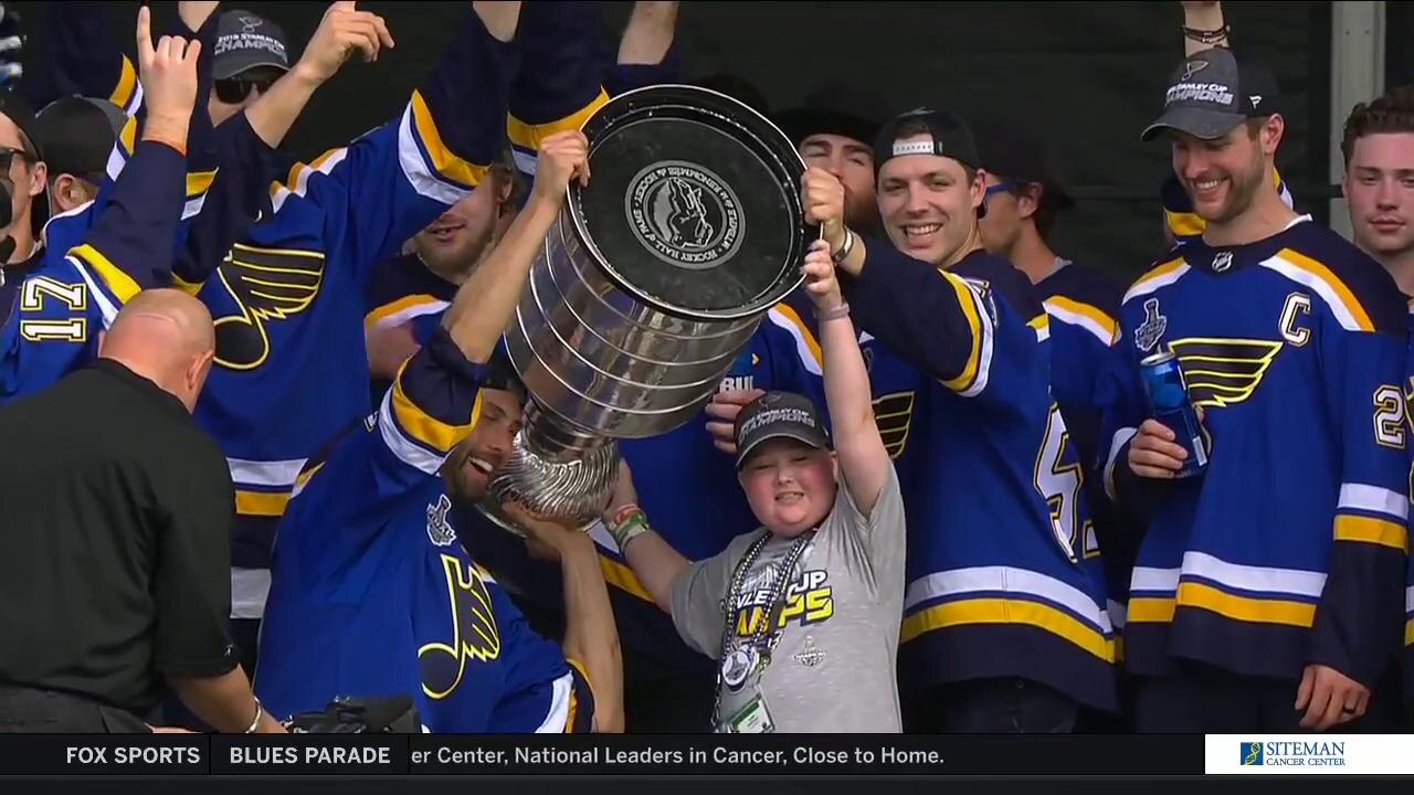 Laila Anderson lifts the Stanley Cup