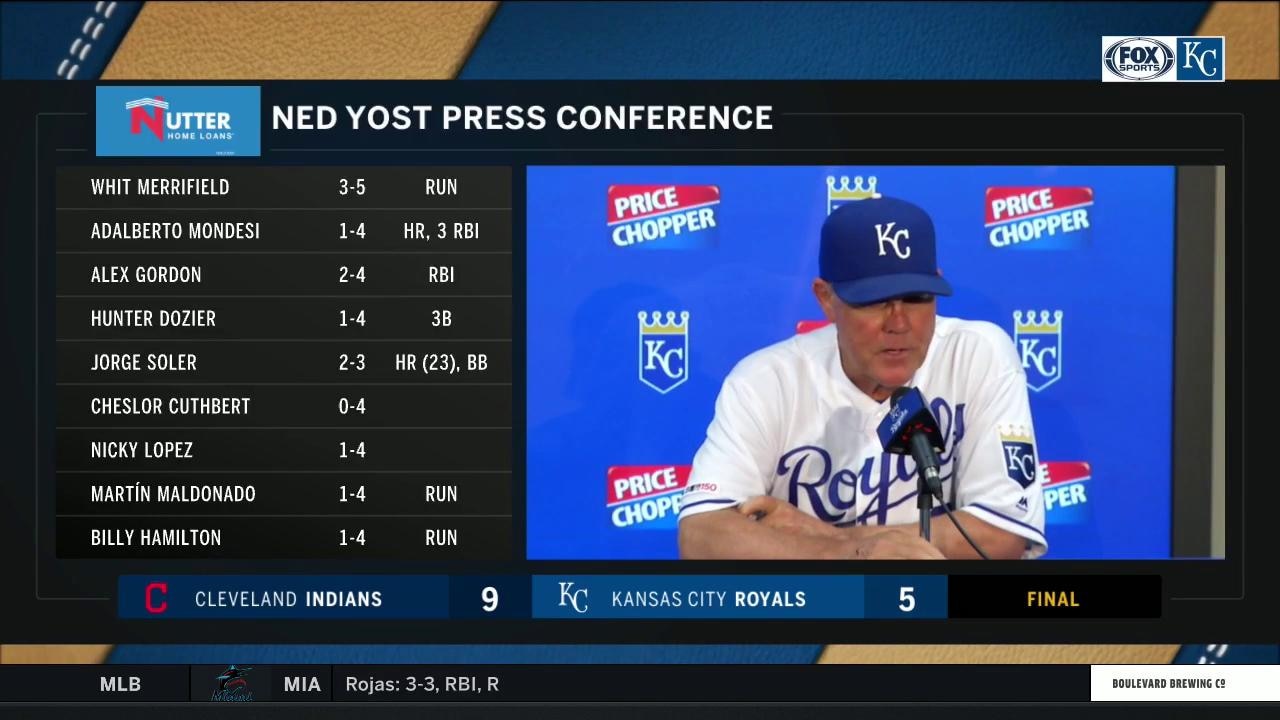 Yost on Dozier's inside-the-park homer attempt: 'The reward's not worth the risk'