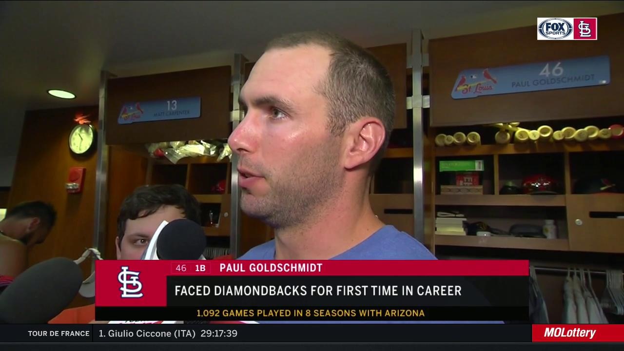 Goldschmidt on facing Diamondbacks: 'I didn't think about it'