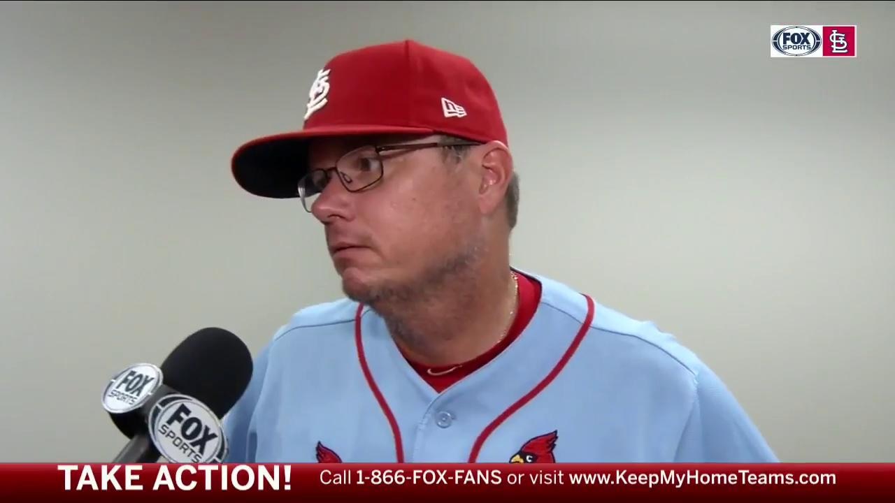 Shildt on the Cardinals' loss: 'We left some runs out there'