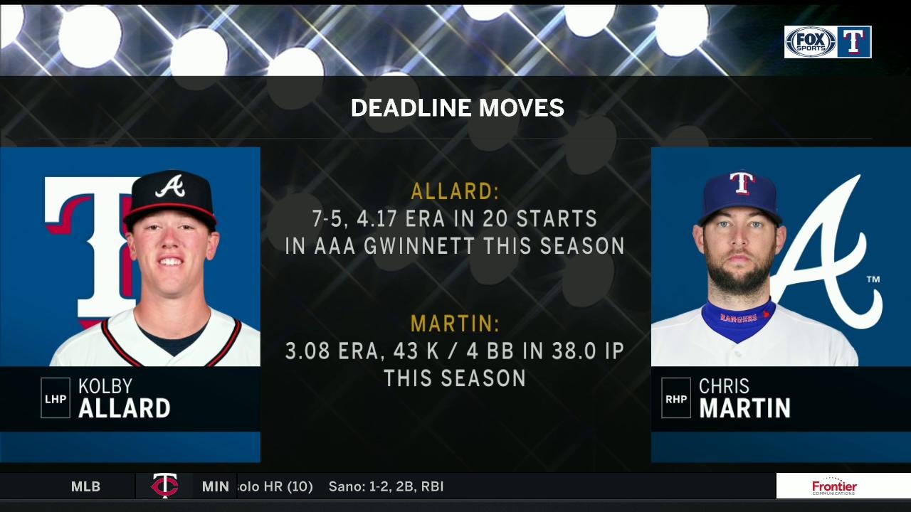 Chris Martin Heads to Atlanta right before the deadline | Rangers Live