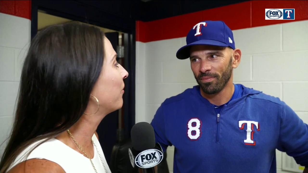 Chris Woodward talks Texas' 1-0 win vs. Cleveland