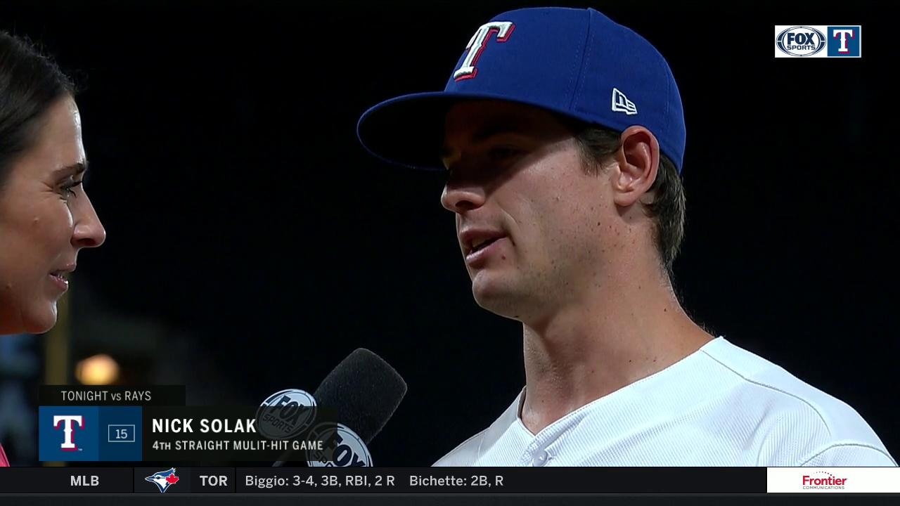 Nick Solak lifts Rangers over Former Team Rays in 6-4 Win