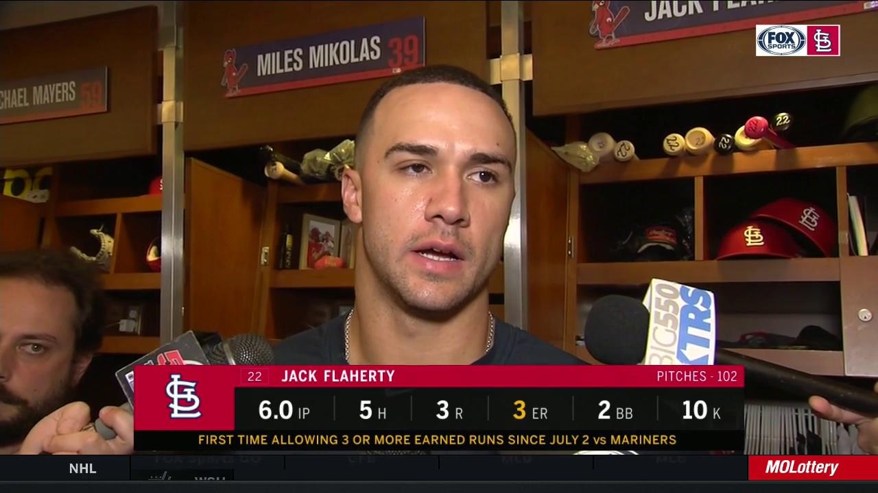 Flaherty on striking out 10 against Brewers: 'I'd rather win'