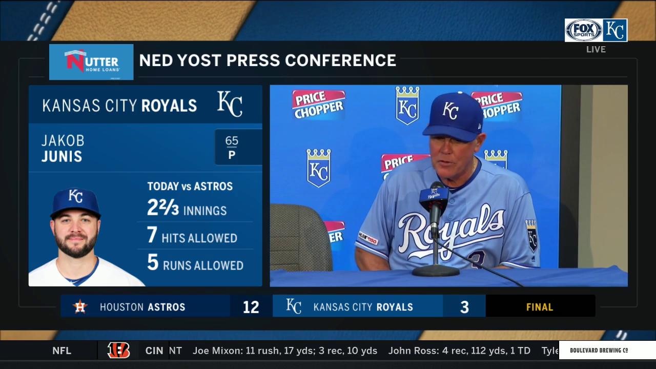 Yost on Junis: 'The innings are adding up for him right now'