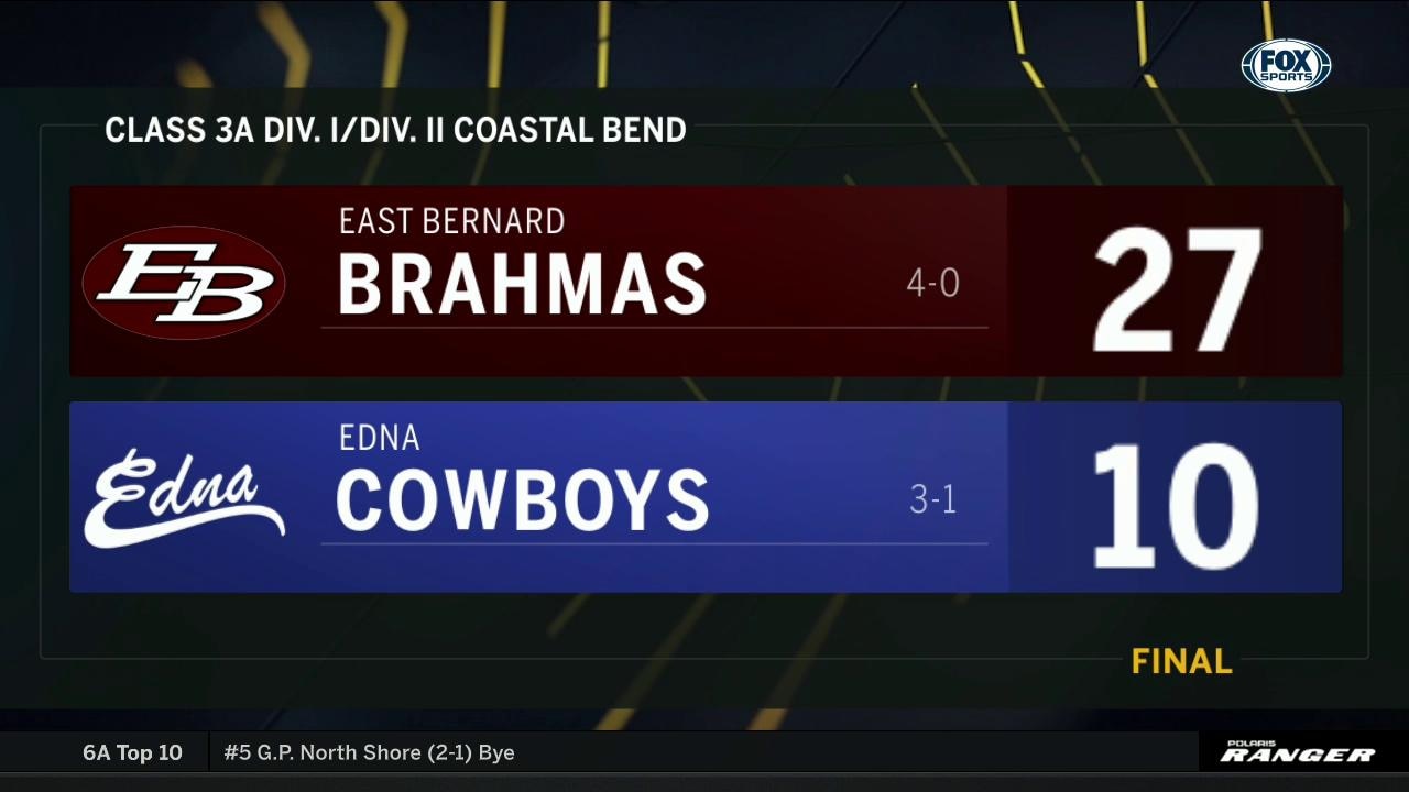 East Bernard Coach Wade Bosse talks win vs. Edna | Football Friday