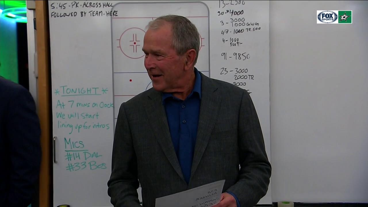 G.W. Bush Announces the Lineups on Opening Night