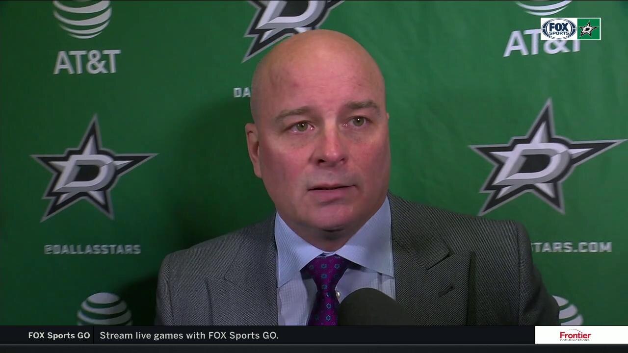Jim Montgomery talks Stars loss against the Penguins