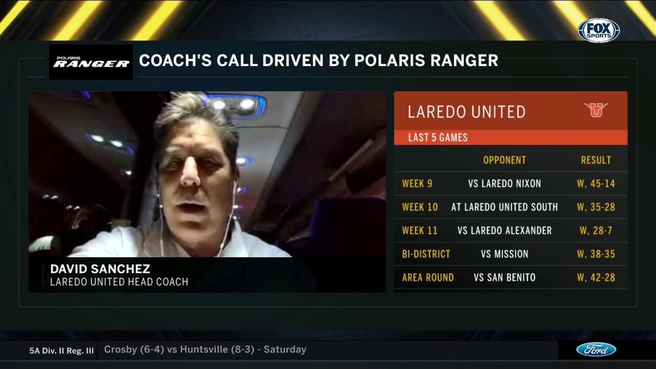 Laredo United Head Coach Joins the Show | High School Scoreboard Live