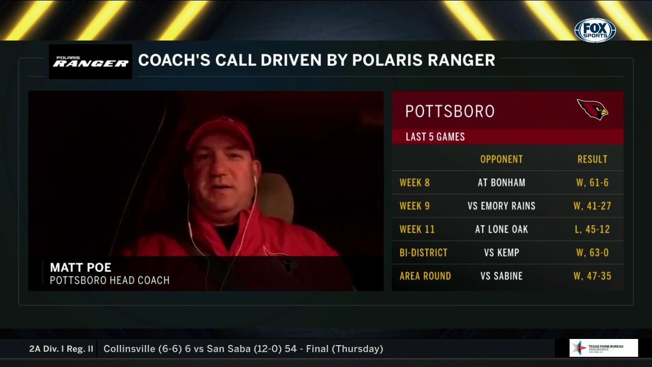 Pottsboro Head Coach Matt Poe Joins the Show | High School Scoreboard Live