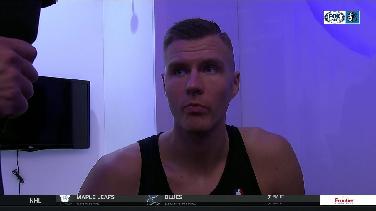 Kristaps Porzingis Talks About Mavs Taking care of business, win vs. Pelicans