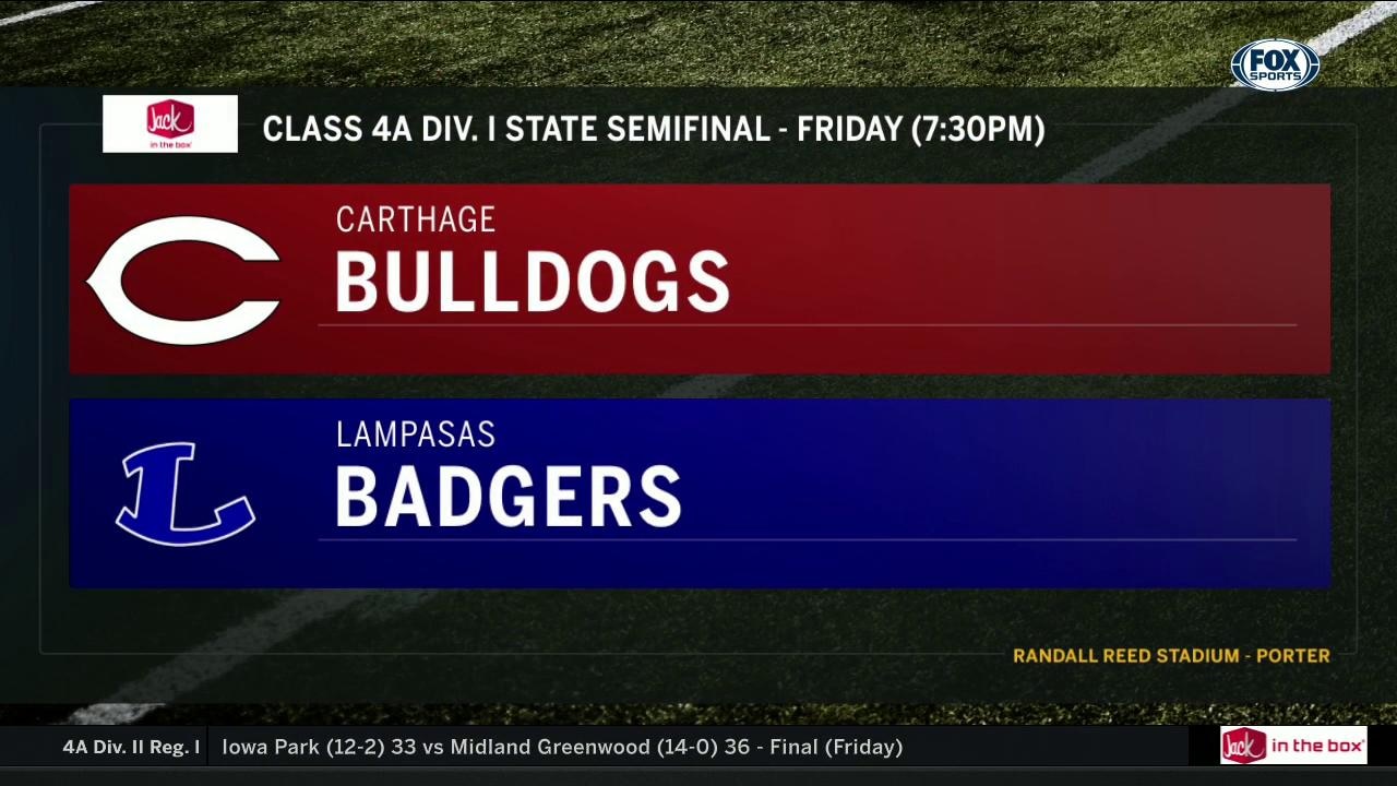 NEXT WEEK: Carthage vs. Lampasas | High School Scoreboard Live