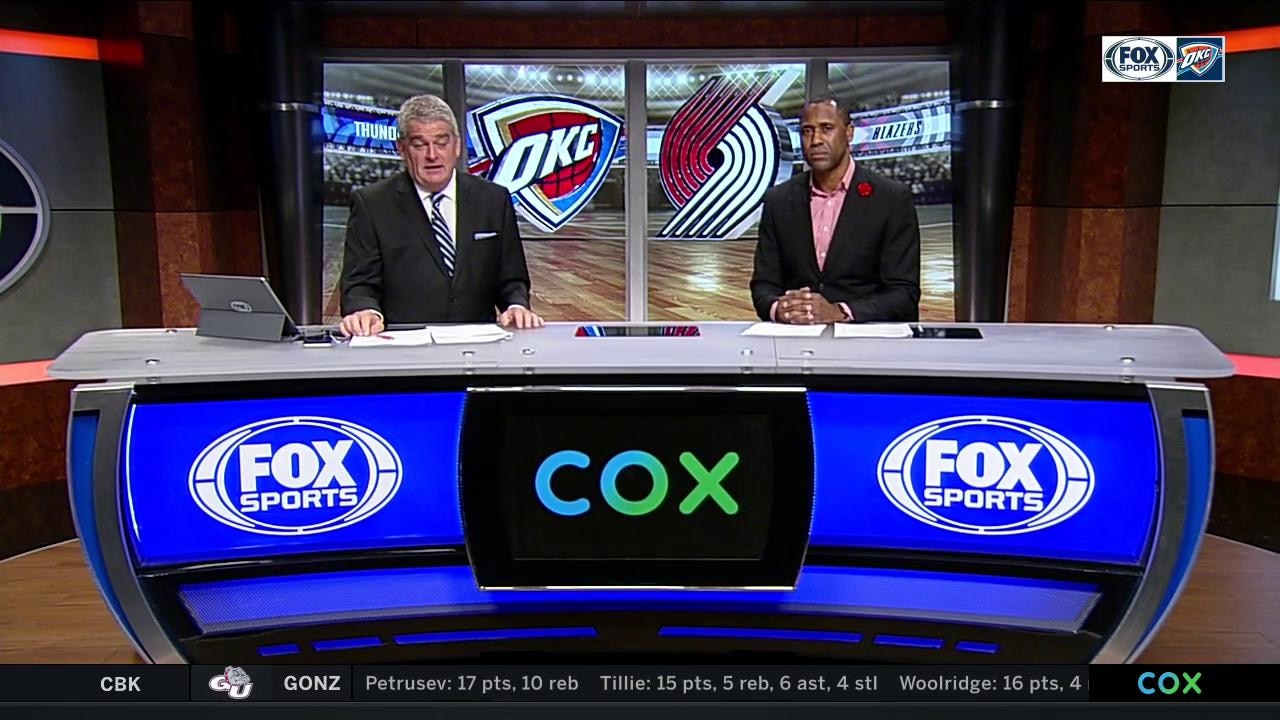 WATCH: OKC Backcourt Comes through on the Road in Win over Portland