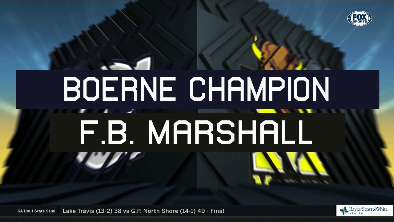 HIGHLIGHTS: Boerne-Champion vs. FB Marshall | High School Scoreboard Live