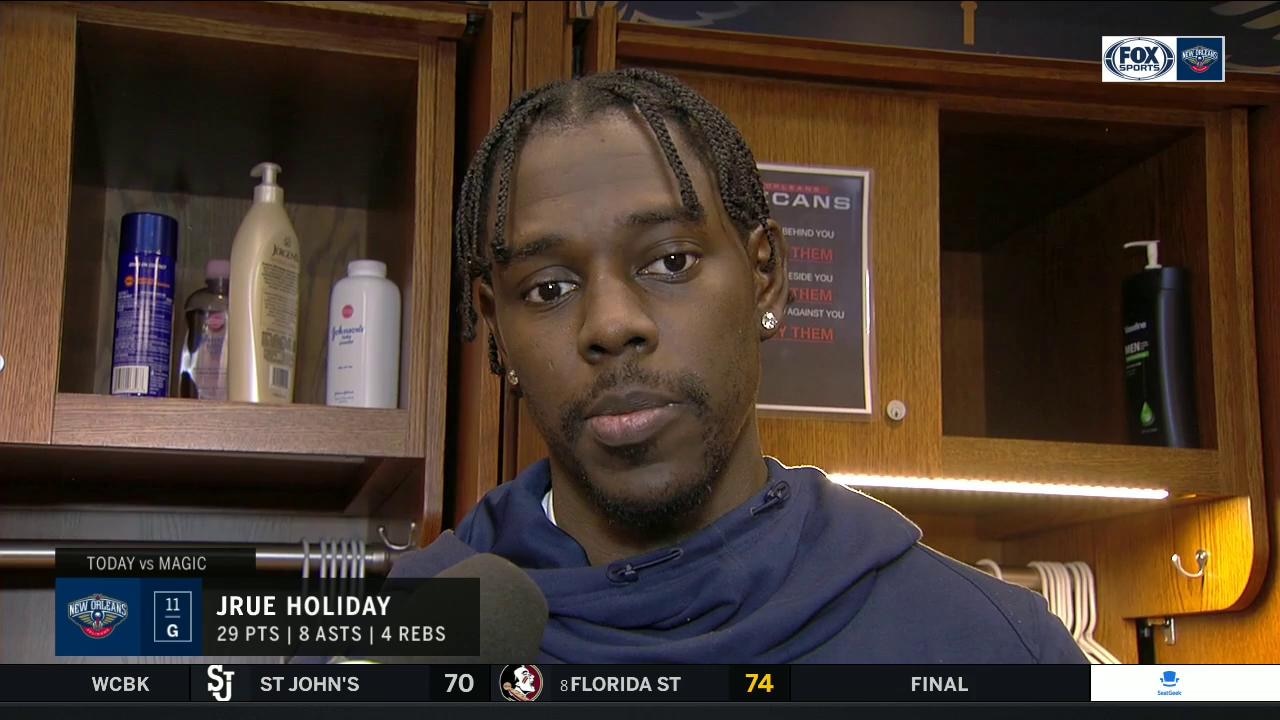 Jrue Holiday: 'We've just got to stay positive' | Pelicans Live