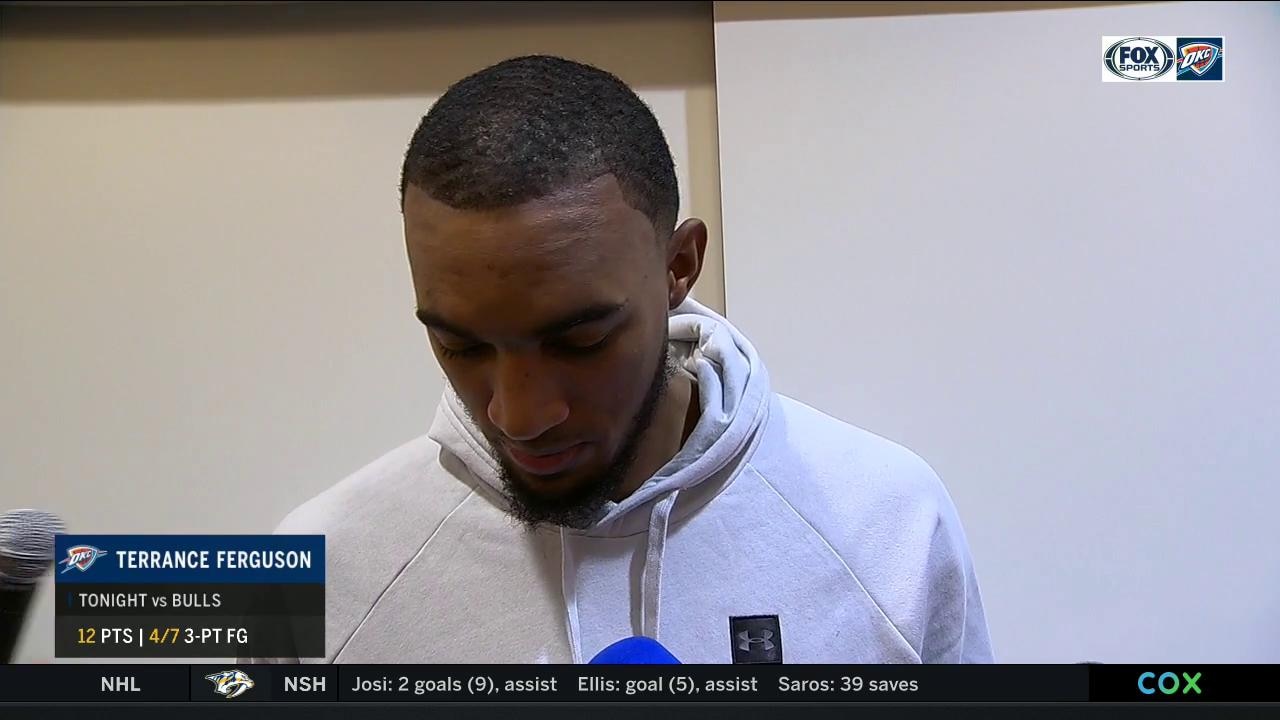 Terrance Ferguson on the OKC Thrilling win against Chicago