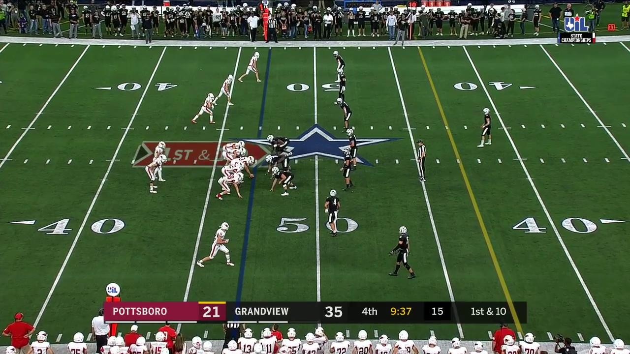 HIGHLIGHTS: Titus Lyons with Great Speed And Pottsboro TD | UIL State Championships