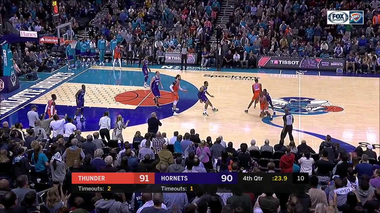 HIGHLIGHTS: Chris Paul drills basket to put Thunder up in 4th