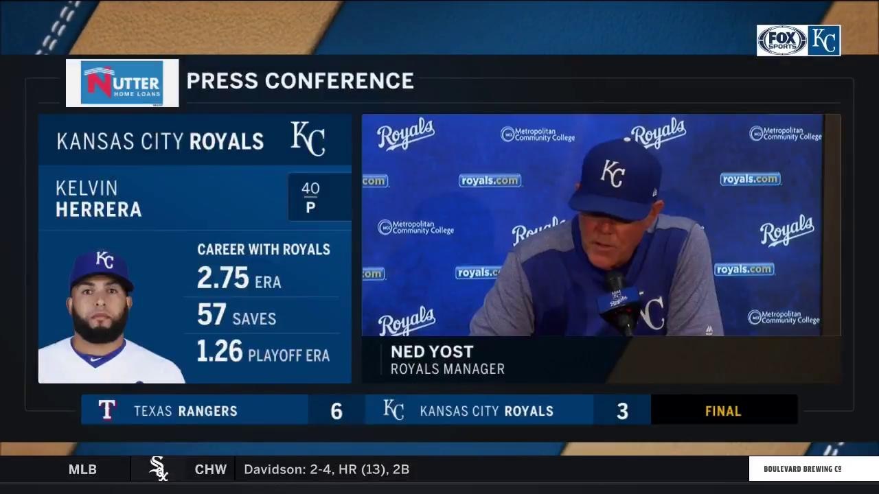 Yost on trading Kelvin Herrera: 'We knew this day was coming'